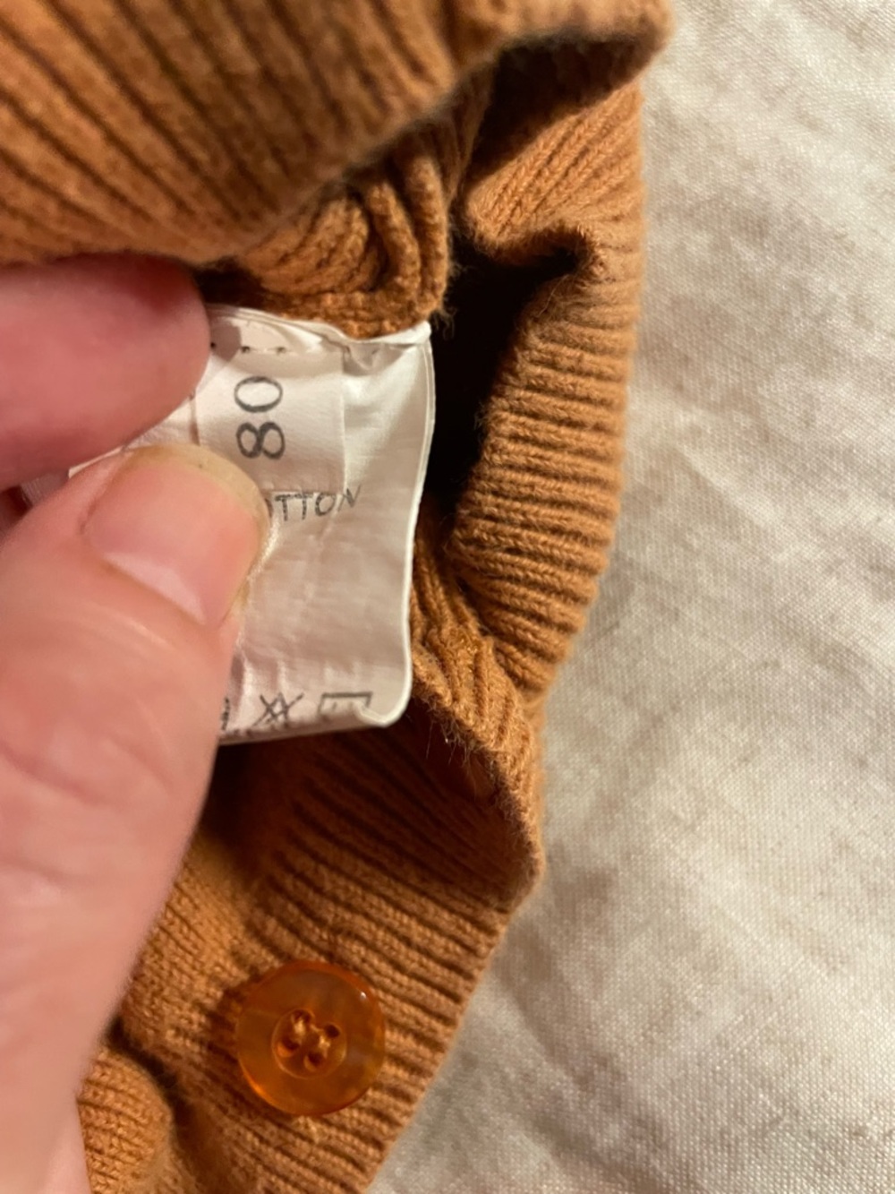 Brown Knit Ruffle Baby Romper - Picture 6 of 6